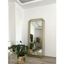 Effe Yapı Dekor Gold Metal Çerçeveli 180X80 cm Dekoratif Ayna