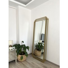 Effe Yapı Dekor Gold Metal Çerçeveli 180X80 cm Dekoratif Ayna