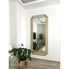 Effe Yapı Dekor Gold Metal Çerçeveli 180X80 cm Dekoratif Ayna