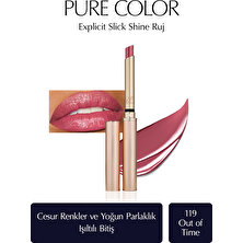 Estee Lauder Işıltılı Bitişli Ruj - Pure Color Explicit Slick Shine Ruj - Renk: 119 Out of Time