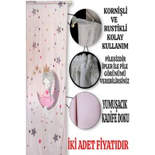 Bebişim Halı Sarı Kırmızı Taraftar Çocuk Odası Fon Perde