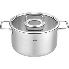 Fissler Pure Collection 8 Parça Cam Kapak Çelik Tencere Seti