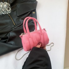 Lebeigo Bahar Sevimli Mini Çakıl Taşlı Çanta 2024 Yeni Kore Versiyonu Kadınlar Için Şık Zincir Moda Omuz Crossbody Çanta (Yurt Dışından)
