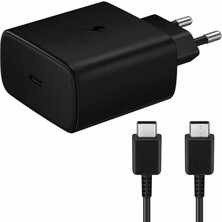 Cepkaya SAMSUNG45W Usb-C Takım Şarj Aleti Orjinal A14 A15 A54 ve Modellere Uyumlu