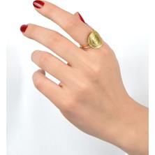 Kuyumcu Nurettin 3.20 gr (GRAM) Tek Çeyrek Yüzük 22 Ayar Altın