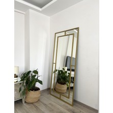 Effe Yapı Dekor Gold Metal Çerçeveli 180X80 cm Dekoratif Ayna