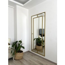 Effe Yapı Dekor Gold Metal Çerçeveli 180X80 cm Dekoratif Ayna