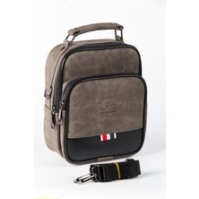 Tuldar Erkek Vizon Deri Ayarlanabilir Çapraz Omuz Askılı Günlük Omuz ve El Çantası (19X22CM) tul132