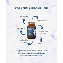 Castle Focus - Hidrolize Kolajen (Tip 2), Bromelain, Glukozamin Içeren Kemik Eklm Sağlığı Takviyesi