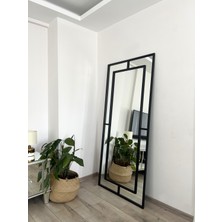 Effe Yapı Dekor Siyah Metal Çerçeveli 180X80 cm Dekoratif Ayna