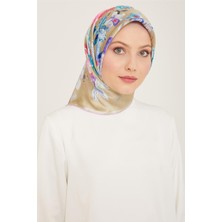 Armine Çiçek Desenli Sura İpek Eşarp 24Ya9129 85 54
