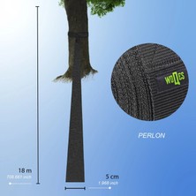 Woqes Slackline Denge Yürüme Ipi- 18 Metre Mavi