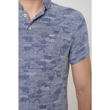 Coonless Erkek Polo Lacivert Yakalı Tshirt