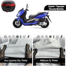 Ultra Shop Aeon Elite 250 Motosiklet Branda Su Geçirmez Miflonlu Topcase Çanta Uyumlu Motor Branda