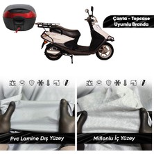 Ultra Shop Altai Carrier 110 Pro Motosiklet Branda Su Geçirmez Miflonlu Topcase Çanta Uyumlu Motor Branda