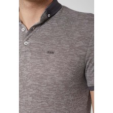 Coonless Yakası Triko Polo Yaka Erkek Antrasit Tshirt