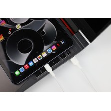 Remorax Coral Hızlı Şarj Usb Type A  Type-C 120 Cm 3.0a Beyaz Kablo  Beyaz-Beyaz Uçlar