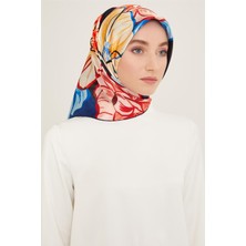Armine Çiçek Desenli Twill İpek Eşarp 24Ya9110 5 38