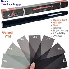 Guard Carbon Cam Filmi Vlt %30 Black 152 cm x 30 mt (Nano Teknoloji)