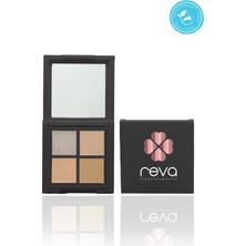 Reva 4'lü Aydınlatıcı Palet & Highlighter Palet 6g - Vegan & Temiz Içerikli