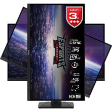 MSI 27" G274QPF QD 2560x1440 (WQHD) FLAT RAPID IPS 170HZ 1MS G-SYNC COMPATIBLE PIVOT GAMING MONITOR