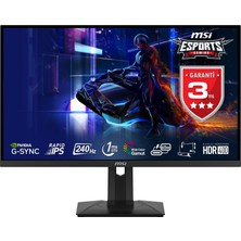 MSI G274QPX 27" 1ms (GTG) 240Hz G-Sync Rapid IPS WQHD Gaming (Oyuncu) Monitör