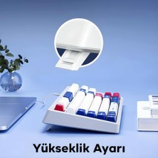 Coofbe Mecha Tasarım Yükseklik Ayarlı Arka Aydınlatmalı Kablolu Ofis ve Oyuncu Klavye Oyuncu Klavye