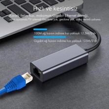 Coofbe Type-C To Ethernet Dönüştürücü RJ45 Dönüştürücü 10/100/1000MBPS Tak Çalıştır Ethernet Adaptör Dönüştürücü