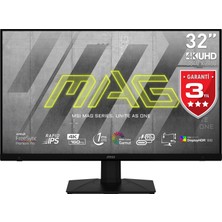 MSI 32" MAG 323UPF 3840x2160 (UHD) FLAT RAPID IPS 160HZ 1MS FREESYNC PREMIUM PRO  GAMING MONITOR