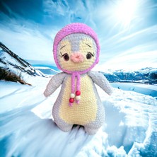 Paris Organik Oyuncak Sevimli Penguen Amigurumi Oyuncak