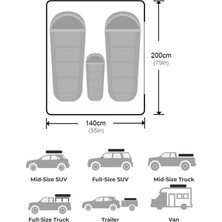 Urban Badger Wild Land Rock Cruiser 4WD Alüminyum Patent-Z Şeklinde Sert Kabuk Araç Üstü Çadır