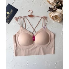 Intive Lingerie Carma Arkası Çapraz Dekolte Ice-Silk Balensiz Dikişsiz Push-Up Ithal Spandex Sütyen/büstiyer