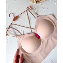 Intive Lingerie Carma Arkası Çapraz Dekolte Ice-Silk Balensiz Dikişsiz Push-Up Ithal Spandex Sütyen/büstiyer
