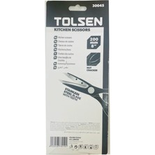 Tolsen 30045   Tolsen Mutfak Makası (Paslanmaz Çelik Bıçak Boyut:8")