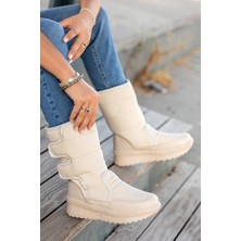 Ccway Cırtlı Kadın Kar Botu BEJ