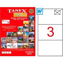 Tanex 210X99 Laser Etiket TW-2003