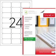 Tanex Laser Etiket Kod 2024 64MM x 34MM