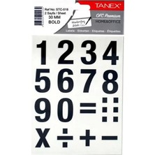 Tanex STC-518 Rakam Etiketi 30MM 2li Poşet