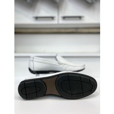 Yeşildaş Erkek Beyaz Klasik Loafer Ayakkabı 977