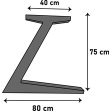 My Kompozit Masa Ayağı (2 Adet) Sağ - Sol