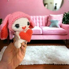 Paris Organik Oyuncak Kalpli Tavşancık Amigurumi Ürün