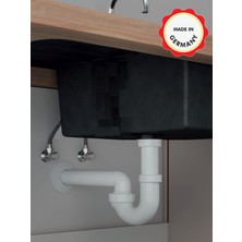 Dallmer Koku Önleyici Lavabo Sifonu 100/0, 1 1/4'', DN40, Süzgeçsiz, Koku Yapmaz, Kolay Uygulanır, Her Yöne Dönebilen Mafsallı 40'lık Çıkış Borulu