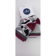 Caramell Desenli Bebek Soket Çorap 2'li