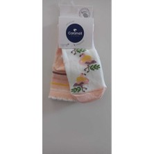 Caramell Krem Desenli Çorap
