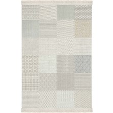 Cool Halı Ares 8806 Bej Halı Salon Halısı Patchwork Halı Koridor Halısı Kesme Halı Yolluk Oturma Odası Halısı