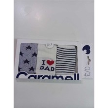 Caramell I Love Dad 3'lü Çorap