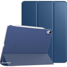 MTK Moveteck Apple Ipad Air 11 Inç 2024 Air 6. Nesil Uyumlu Kılıf Akıllı Smart Uyku Modlu Standlı Şeffaf Smart Kapaklı A2899, A2900