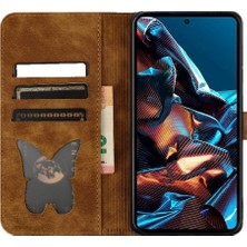 Mays Shop Xiaomi Redmi Için Not 12 Pro 5g Kabartmalı Kelebek Kedi Tutucu Kapak (Yurt Dışından)