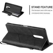 Mays Shop Sony Xperia 1 Için Kılıf Darbeye Manyetik Kart Tutucu Kickstand Pu Cüzdan (Yurt Dışından)