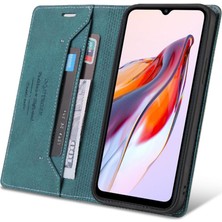 Mays Shop Xıaomı Redmi 12C Premium Deri Premium Deri Kılıf Kickstand Iki (Yurt Dışından)